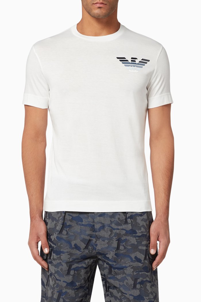 

EA Eagle Milano Jersey T-Shirt, White