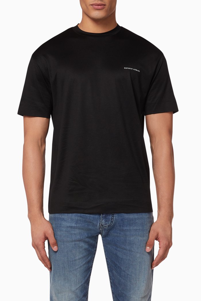 

EA Micro Text Jersey T-Shirt, Black