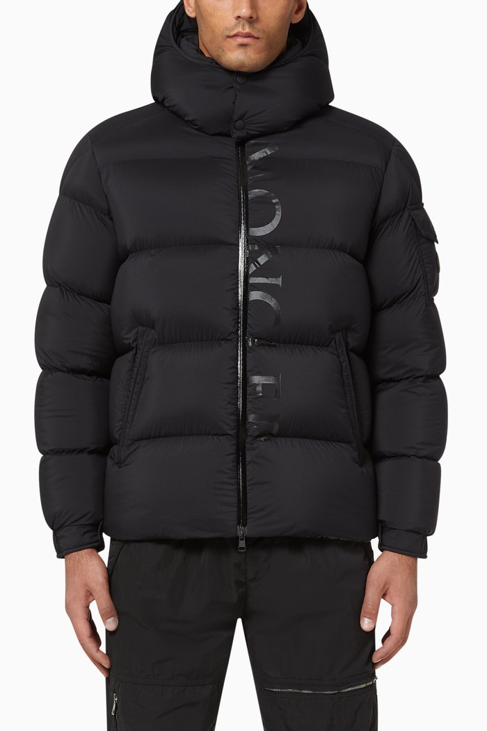 Maures Logo Down Jacket, Black