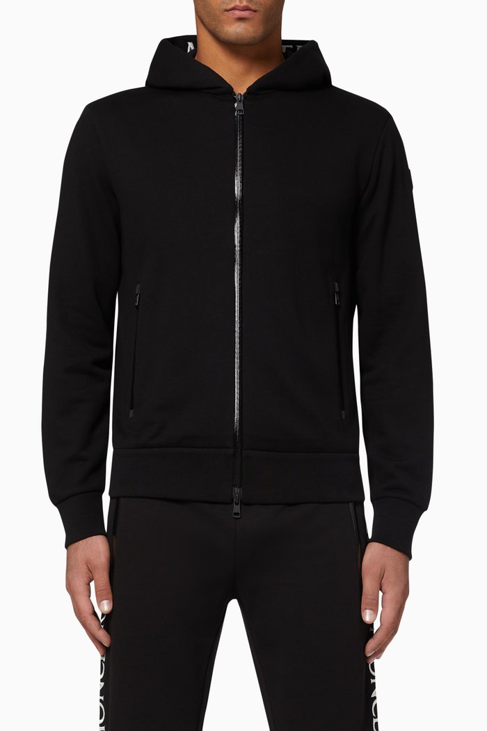

Logo Embroidered Hooded Sweatshirt, Black