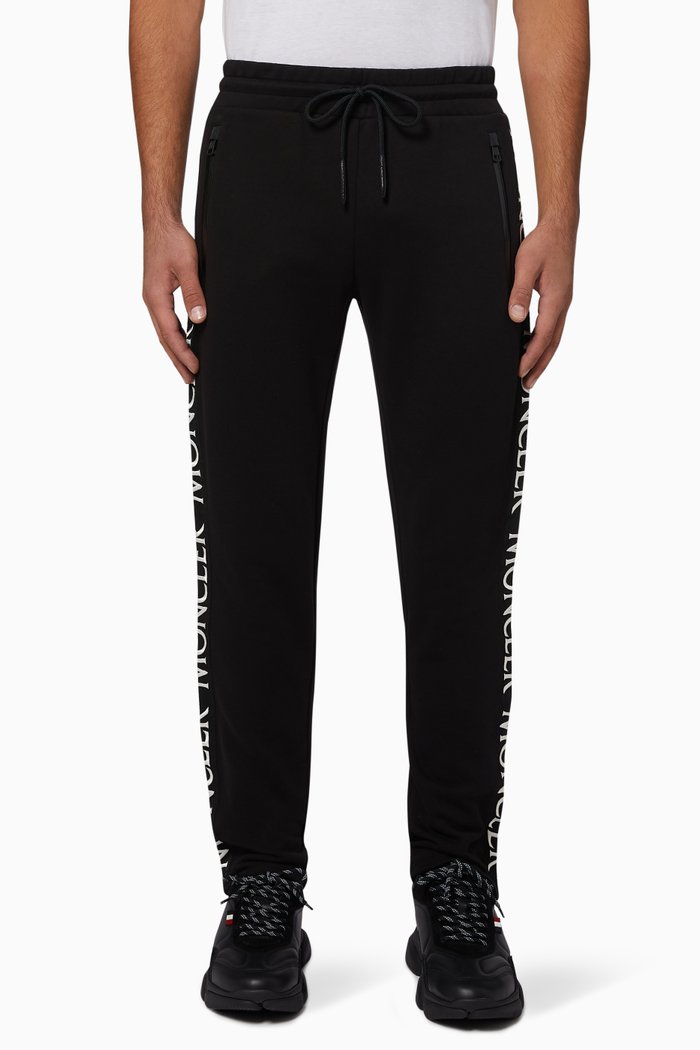 

Logo Tape Jersey Jogging Pants, Black