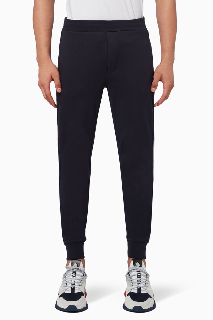

Reflective Stripe Trimmed Sweatpants, Blue
