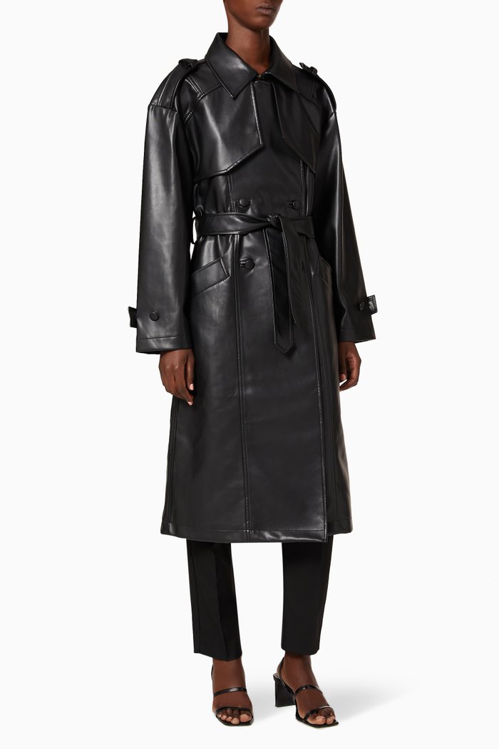 

Finley Trench Coat, Black