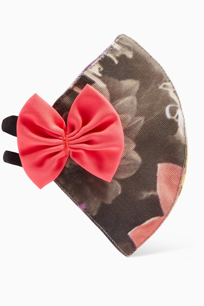 

x Ounass Peoni Life Mask with Bow Accent, Multicolour