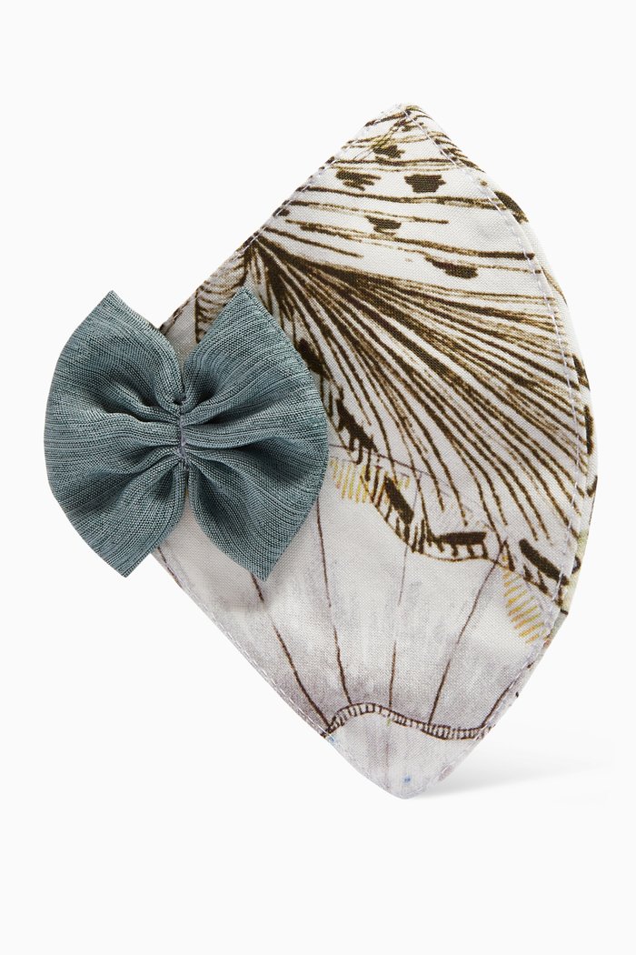 

x Ounass Butterfly for Life Mask with Satinee Bow Accent, Multicolour