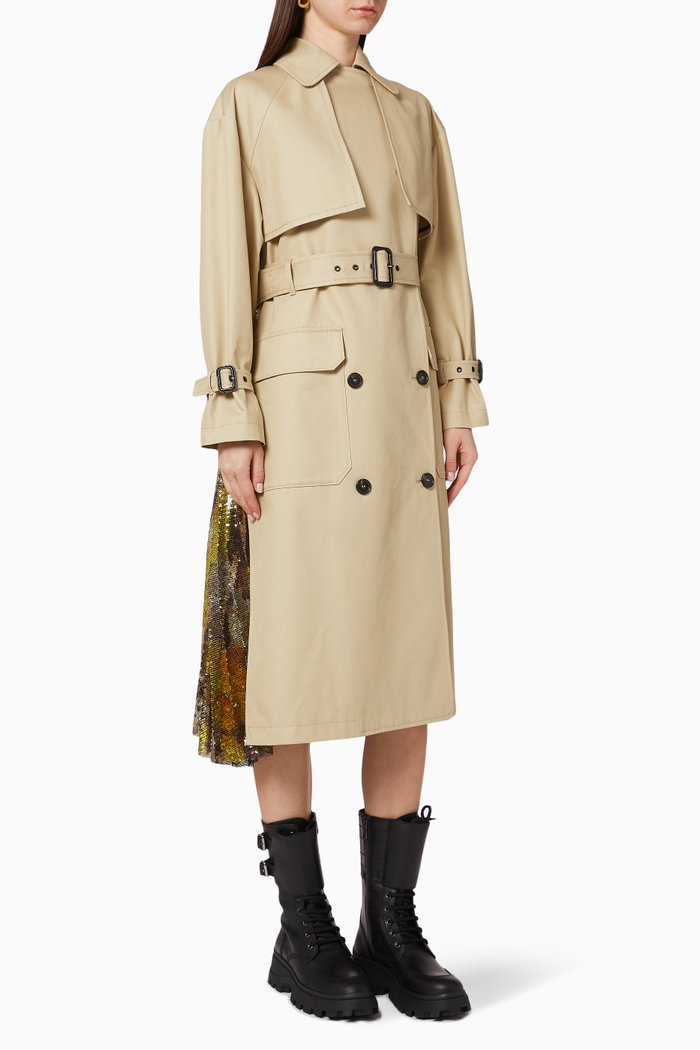 

Belted Trench Coat, Neutral