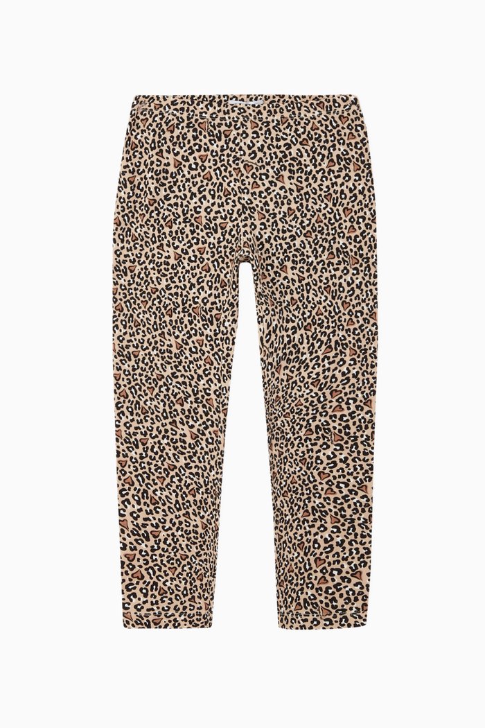 

Leopard Print Cotton Leggings, Neutral