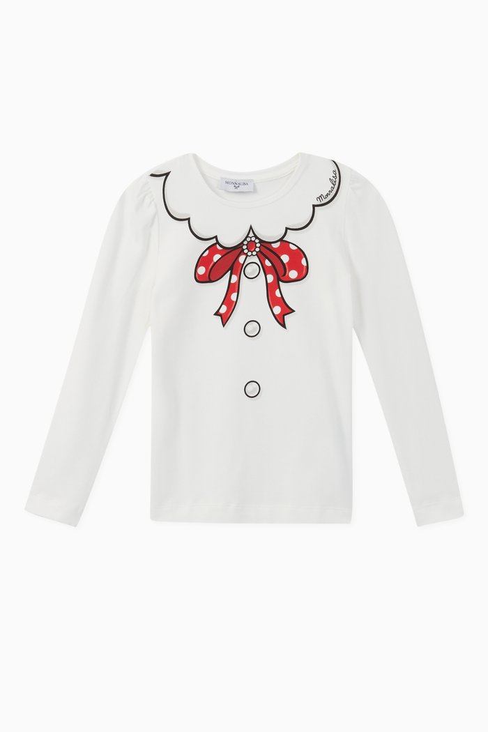 

Bow Jersey T-Shirt, Neutral