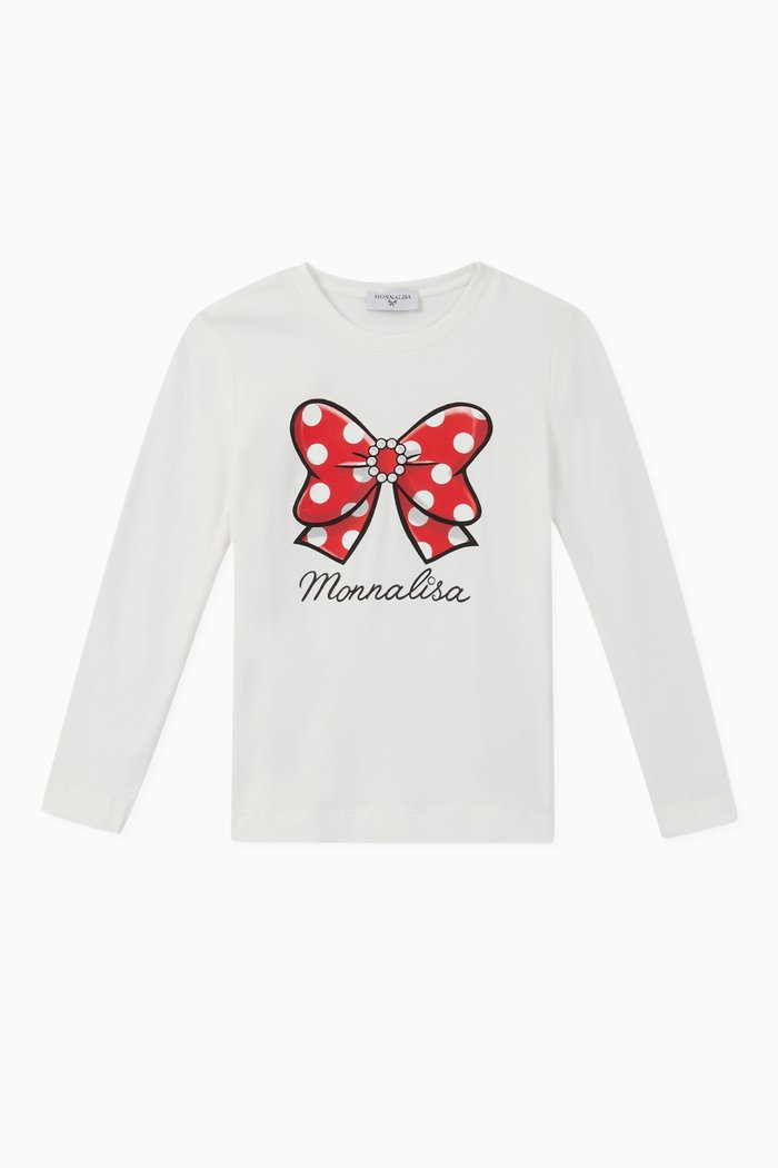 

Bow Jersey T-Shirt, Neutral