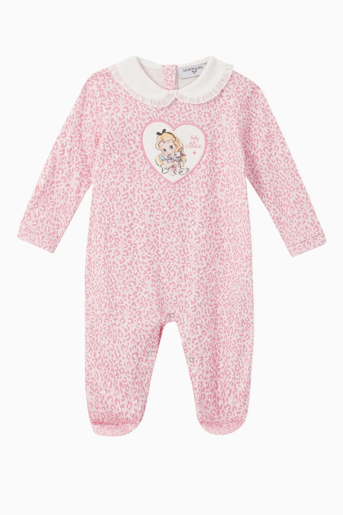 

Alice Patch Jersey Sleepsuit, Pink