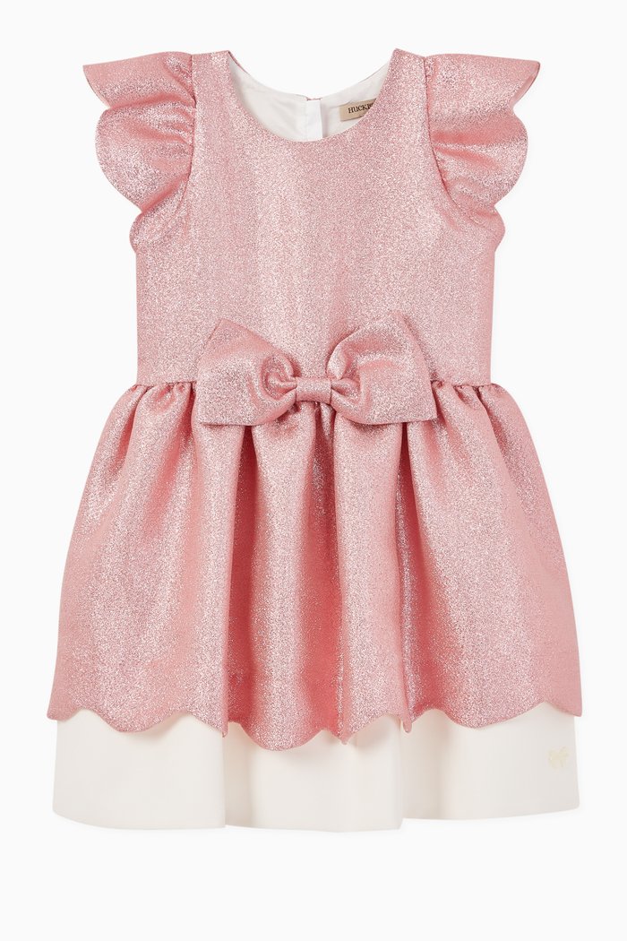 

Scalloped Bodice Dress, Pink