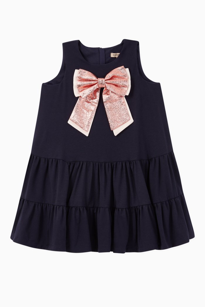 

Ruffle Tiered Dress, Blue