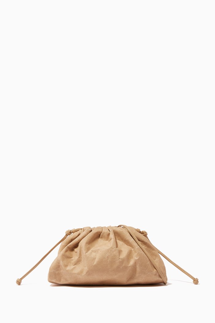 The Mini Pouch in Carta Kraft Paper, Neutral
