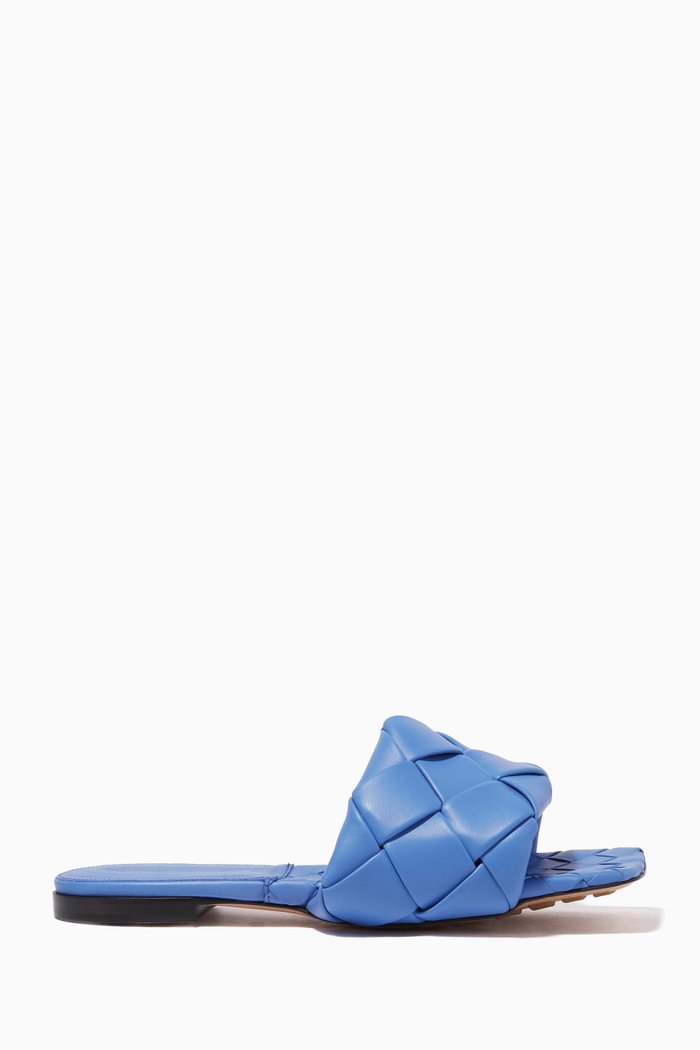

The Lido Flat Sandals in Nappa, Blue