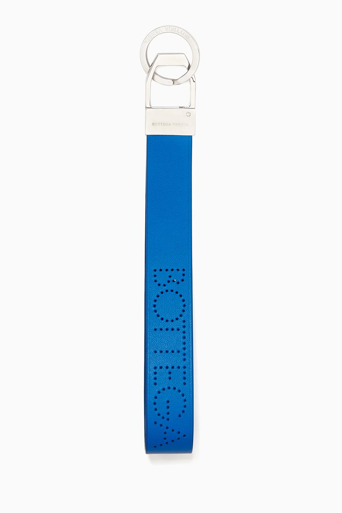 

Key Ring in Nappa, Blue
