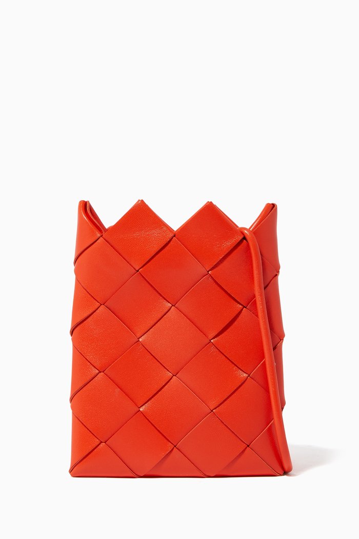 

Mini Bag in Intrecciato Nappa, Orange