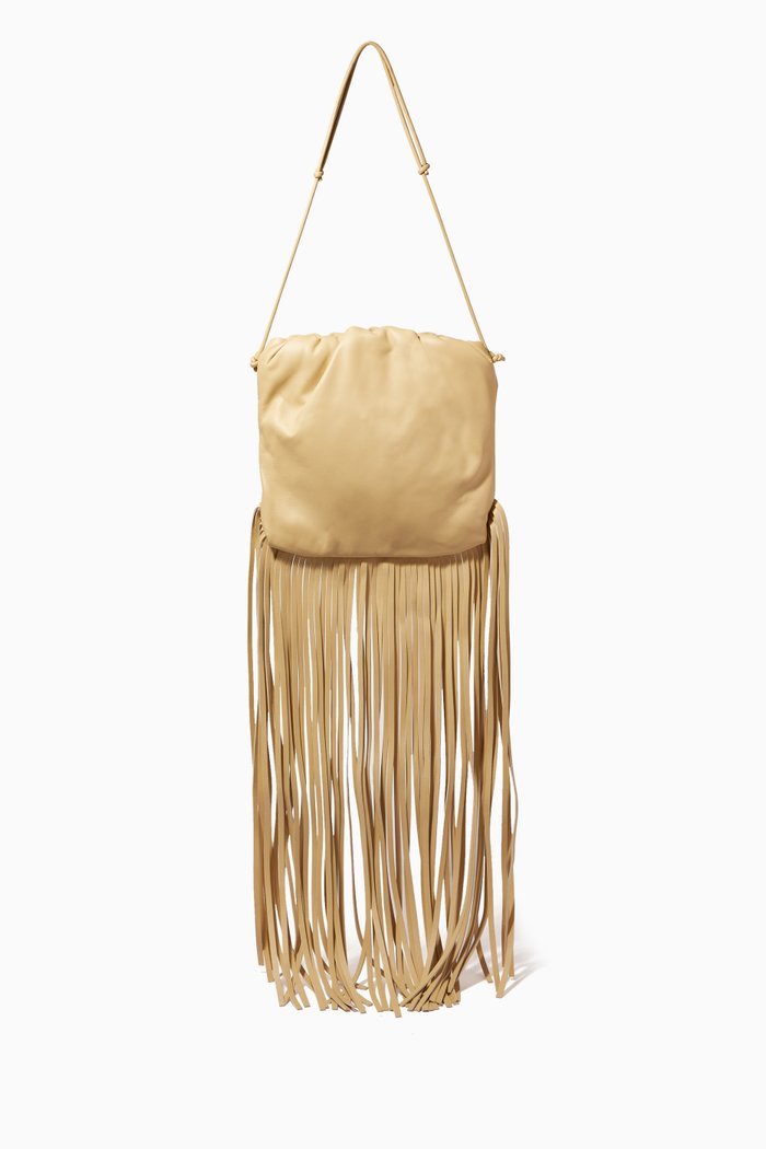 

The Fringe Pouch in Nappa, Neutral