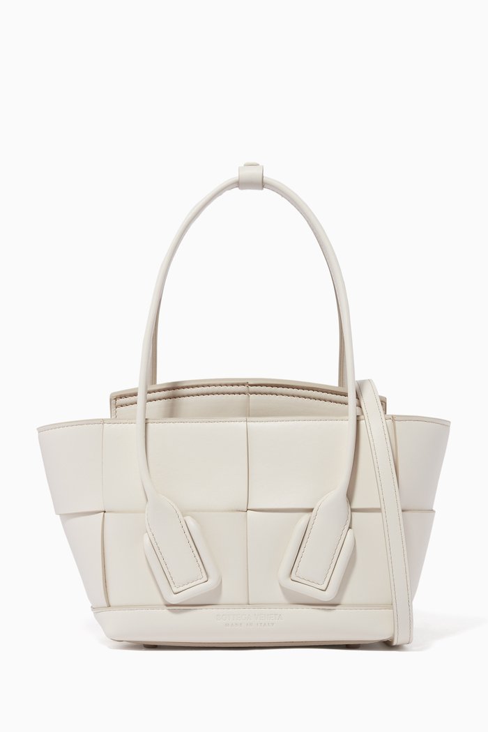 

Mini Arco in French Calf, White