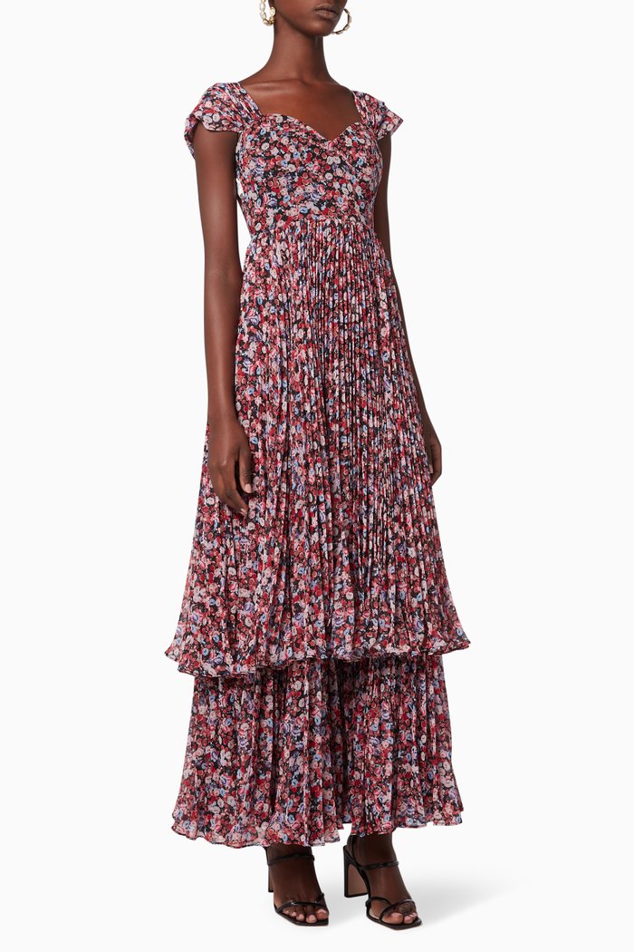 

The Nerissa Floral Print Dress, Purple