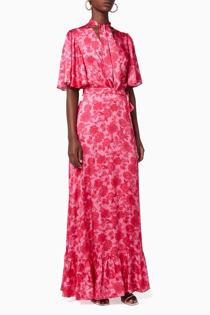

The Cicely Floral Printed Dress, Pink