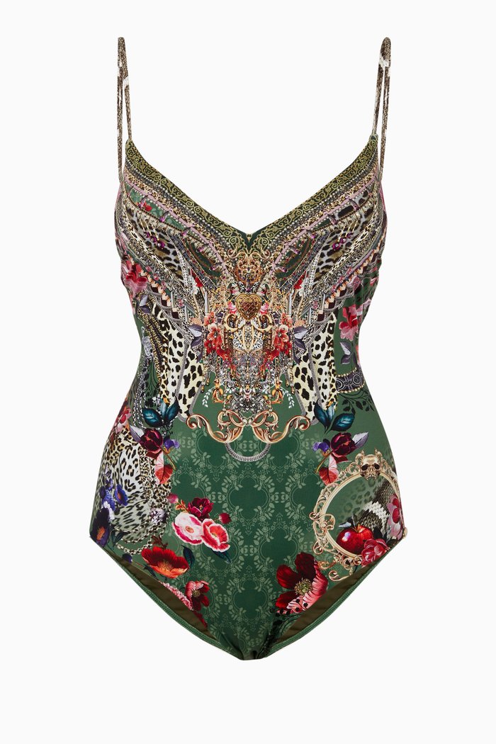 

Tales of Time One-Piece Swimsuit, Green