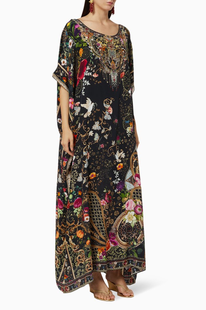

Mirror Mirror Silk Kaftan, Black