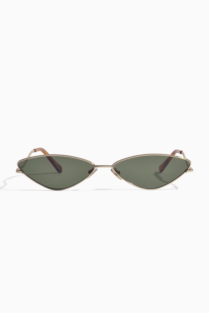 XXX Cat Eye Sunglasses, Green
