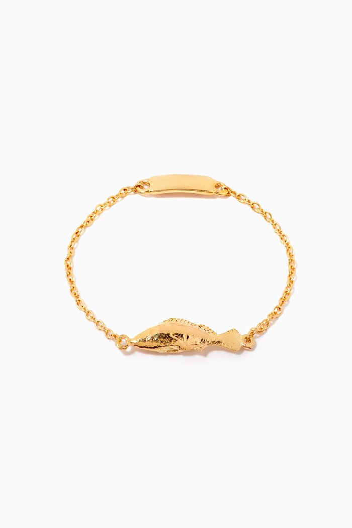 

Hamour Fish Chain Ring in 18kt Yellow Gold