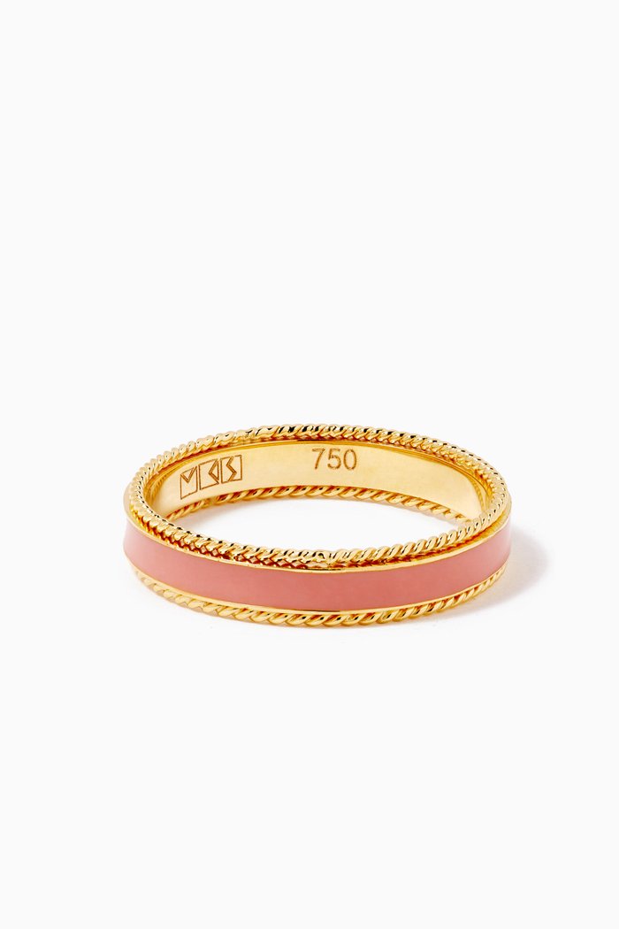 

Pink Sky Find Your Way Ring in 18kt Yellow Gold
