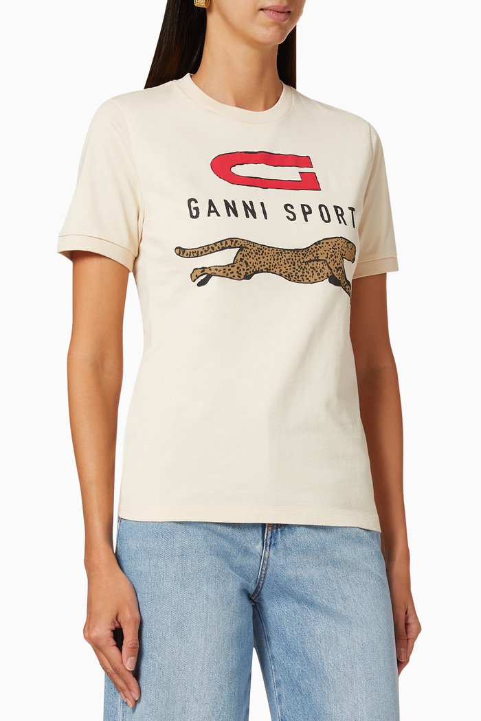 

Basic Cotton Jersey T-Shirt, Neutral