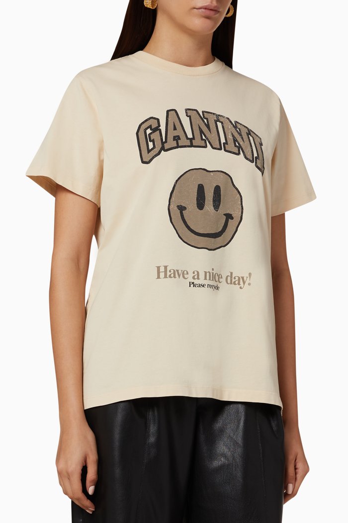 

Smiley Logo Printed T-Shirt, Neutral