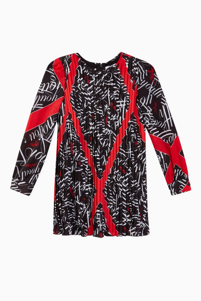 

Graphic Crepe De Chine Dress, Multicolour