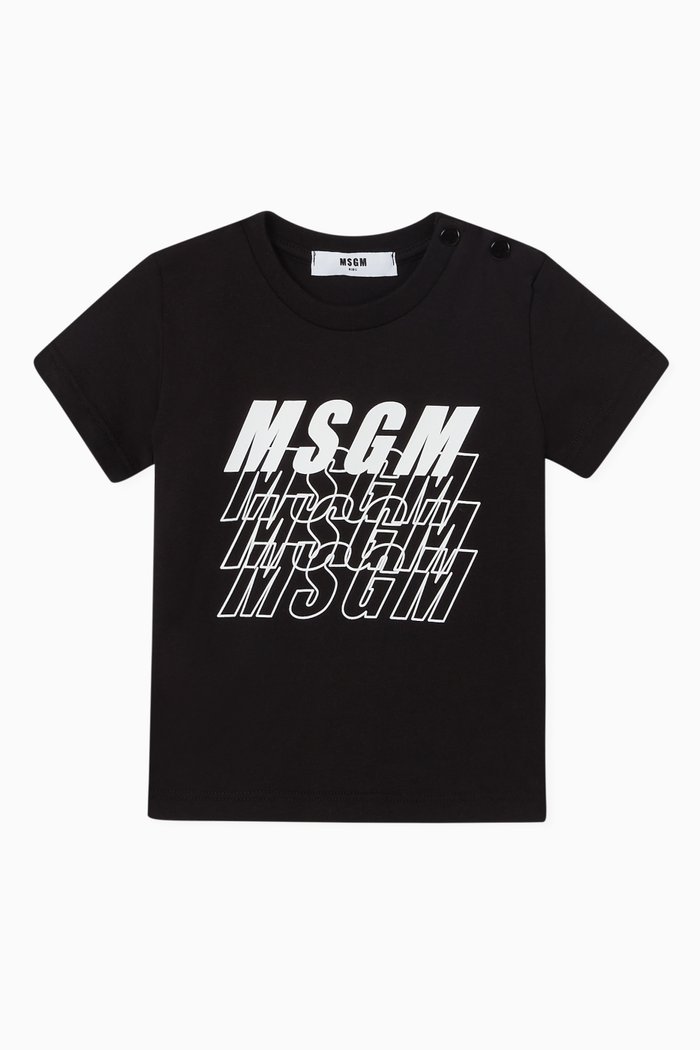 

Logo Shadow Cotton T-Shirt, Black