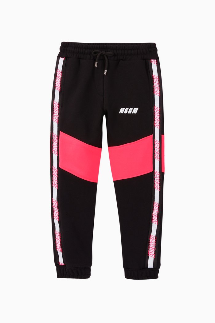 

Colour-Block Sweatpants, Black
