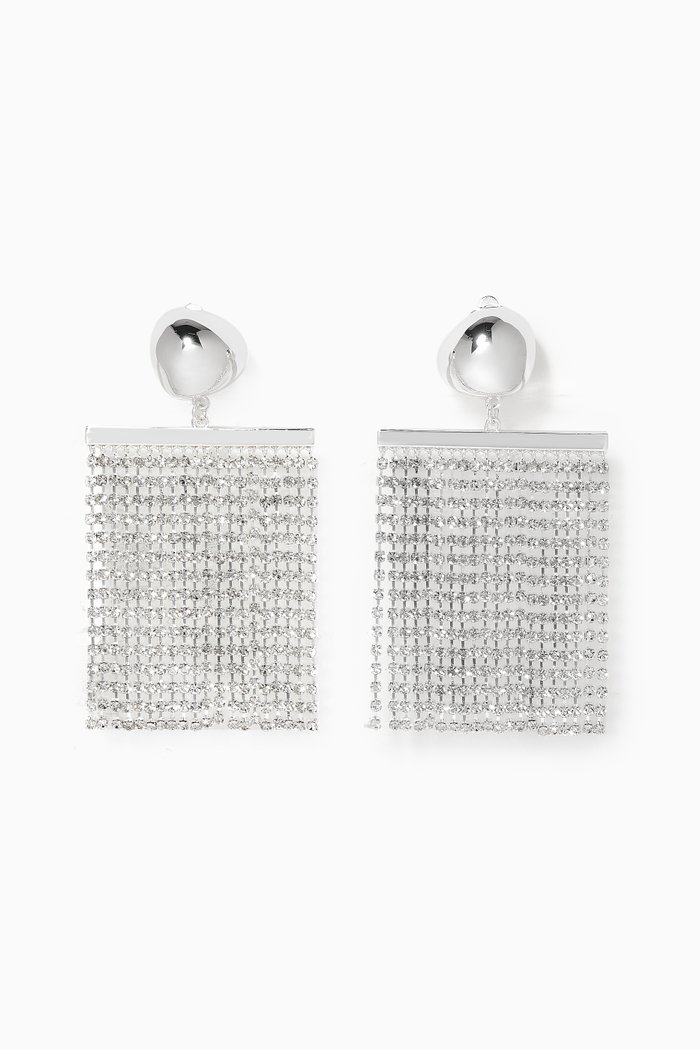 

Farah Rhinestone Earrings, Silver