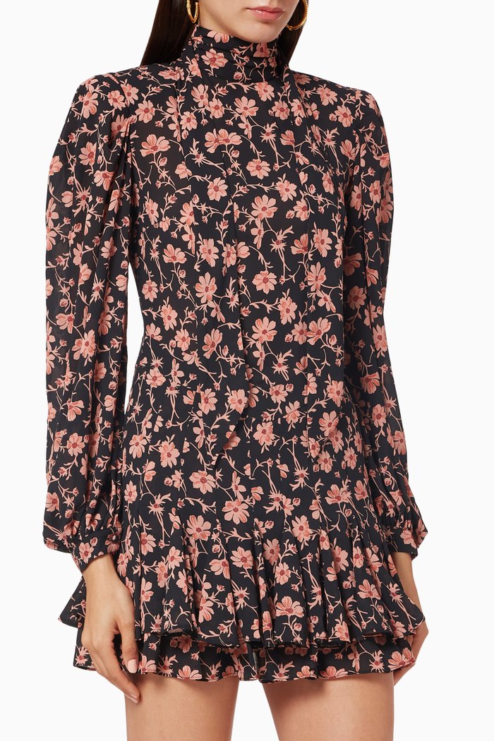 

Galia Turtleneck Dress, Black