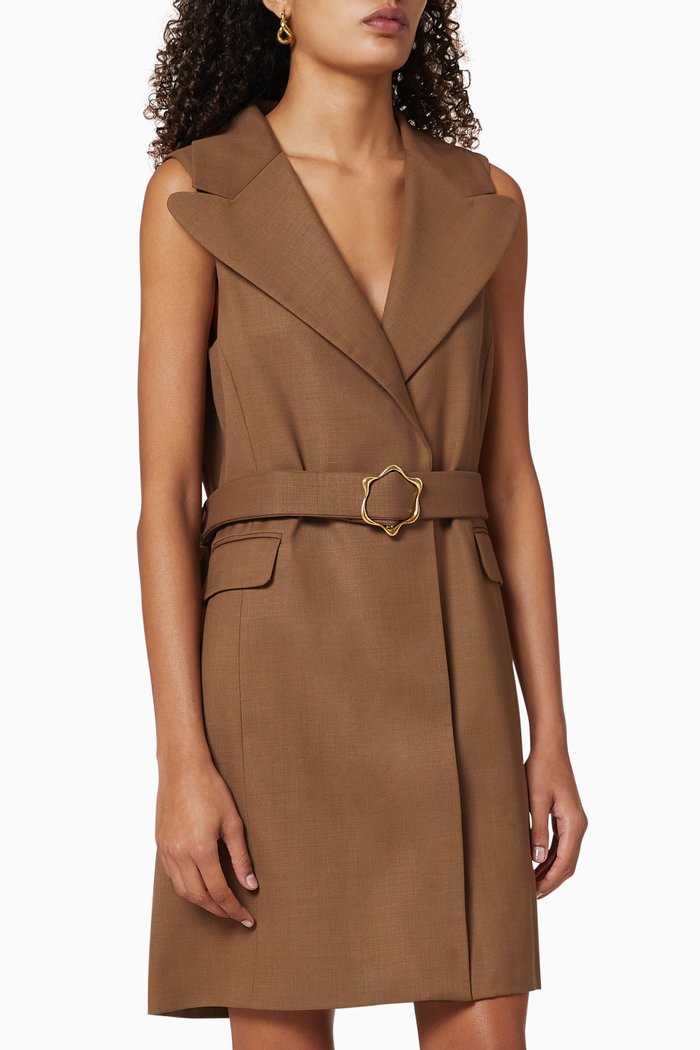 

Beam Wool Blazer Dress, Green