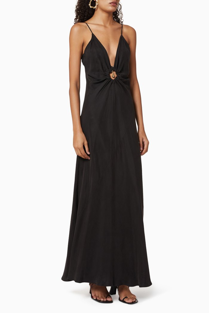 

Embellished Moon Slip Dress, Black