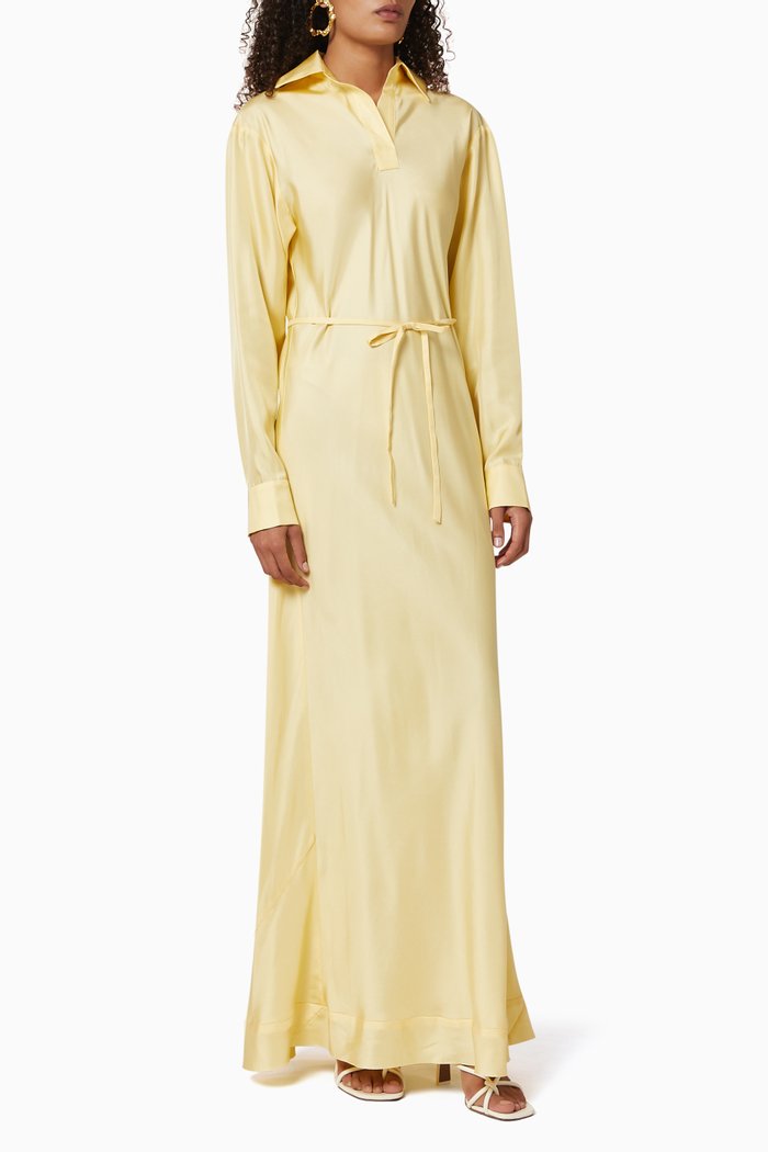 

Give Me 5 Silk Dress, Yellow