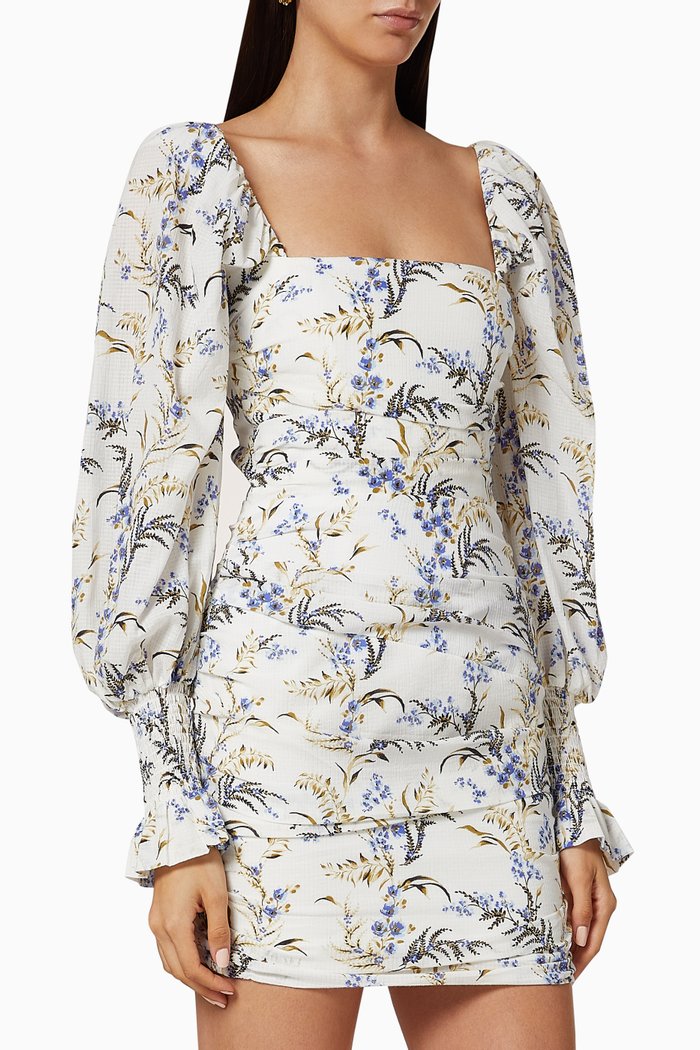 

Lavender Bay Cotton Mini Dress, White