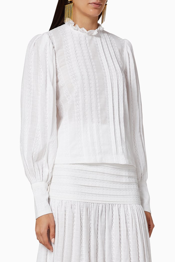 

Elodie Cotton Blouse, Neutral