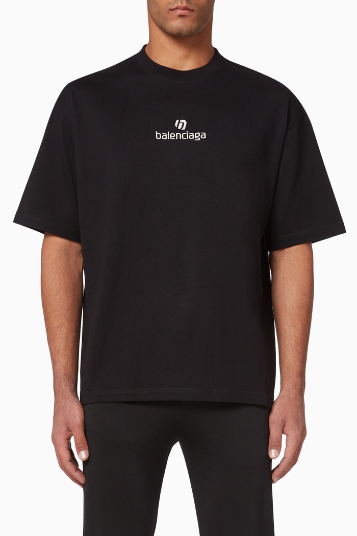 

Sponsor Medium Fit T-Shirt in Vintage Jersey, Black