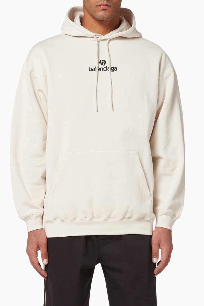 

Sponsor Medium Fit Hoodie in Organic Fleece, Neutral