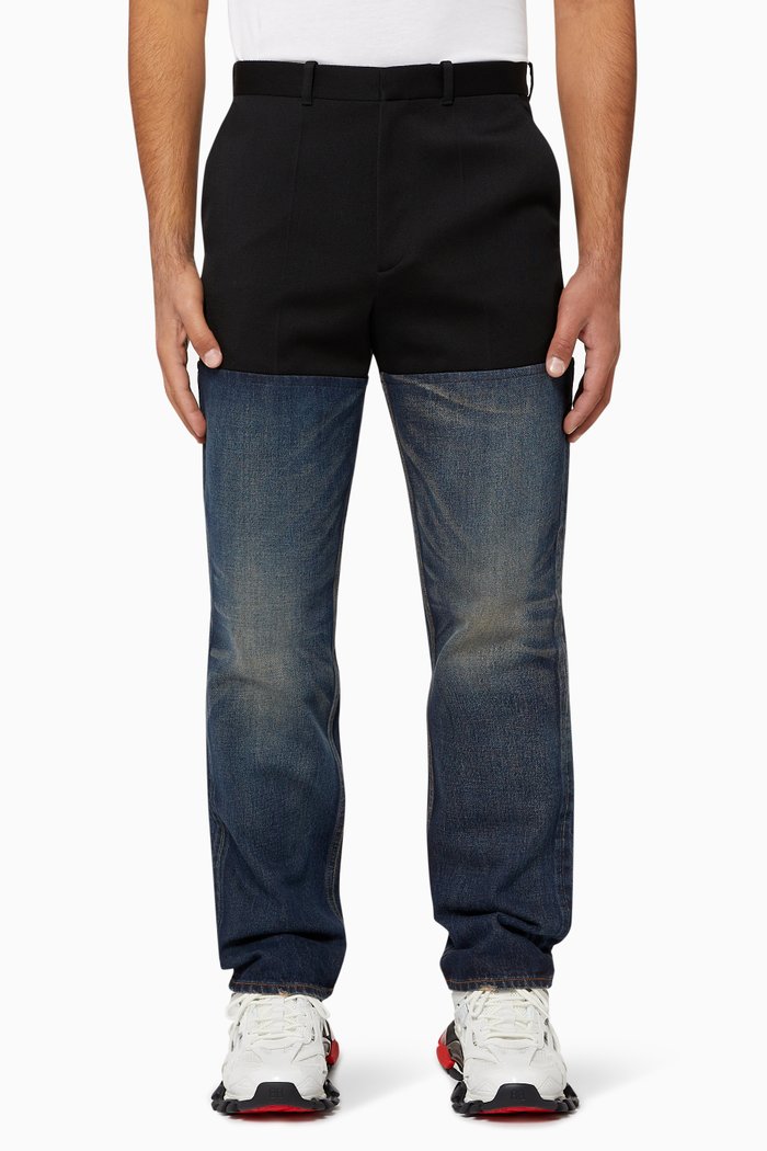 

Tailored Patch Pants in Japanese Denim Twill, Blue