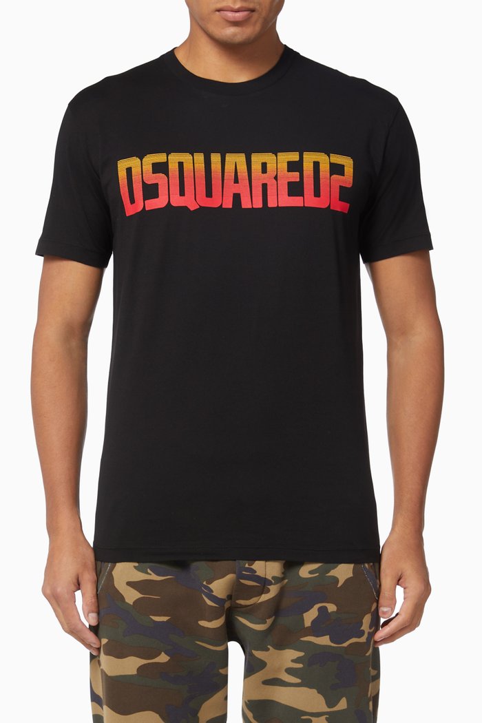 

Dsquared Logo Graphic Jersey T-Shirt, Black