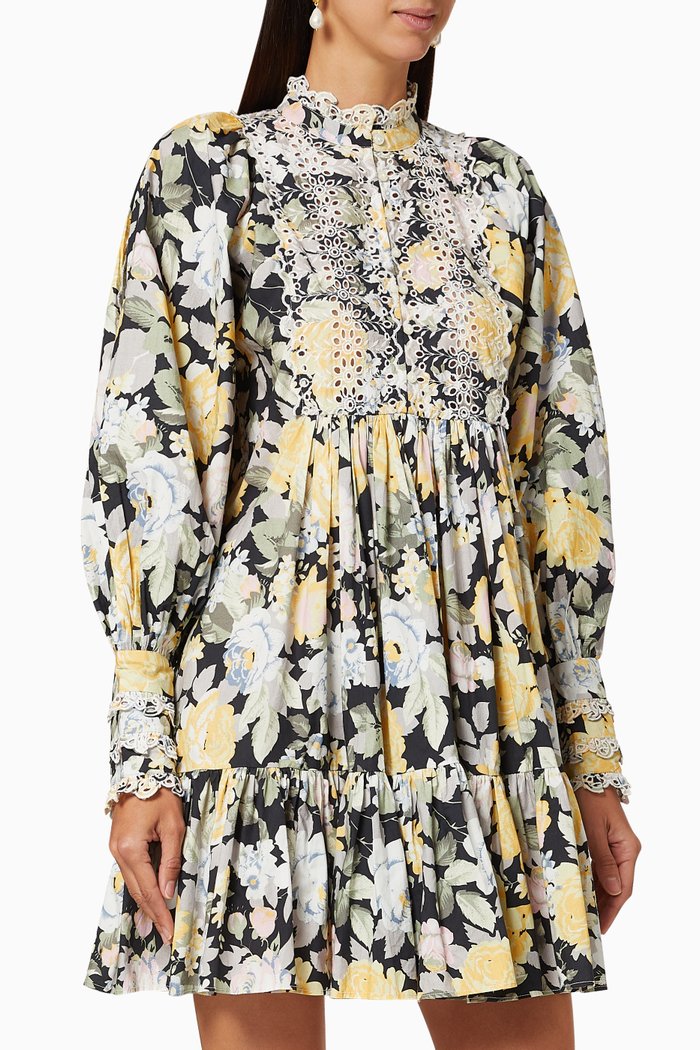 

Broderie Anglaise Shift Dress, Multicolour