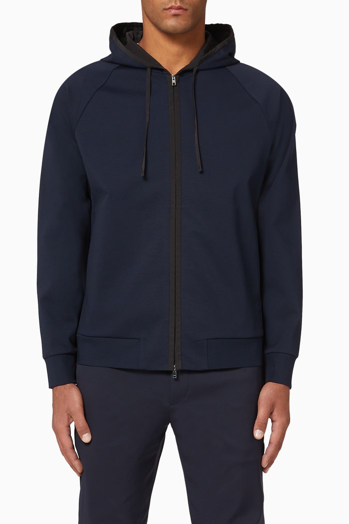 

Gethin Zip-Up Hoodie, Blue