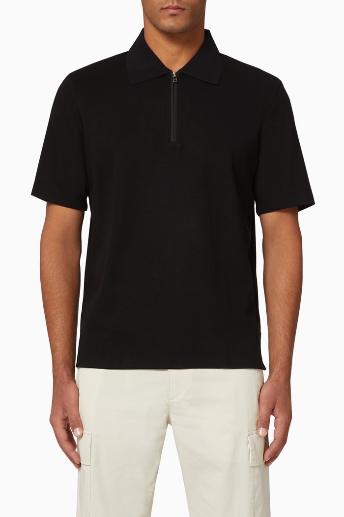 

Carsone Tech Studio Piqué Polo T-Shirt, Black