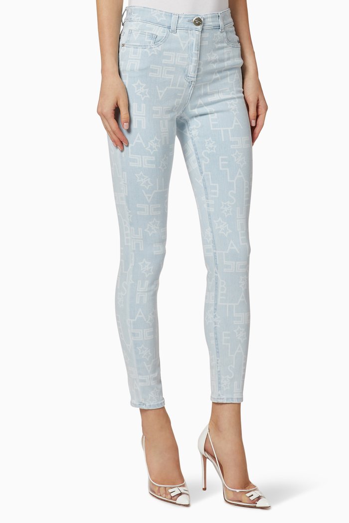 

Logo Lettering Denim Jeans, Blue