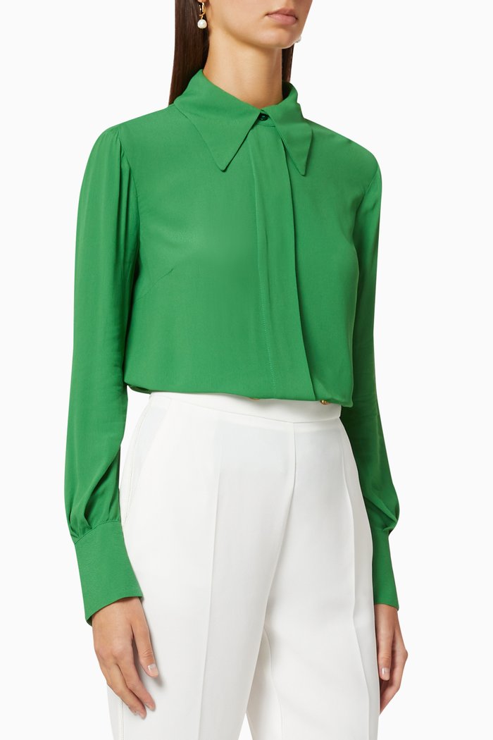 

Georgette Fabric Blouse, Blue